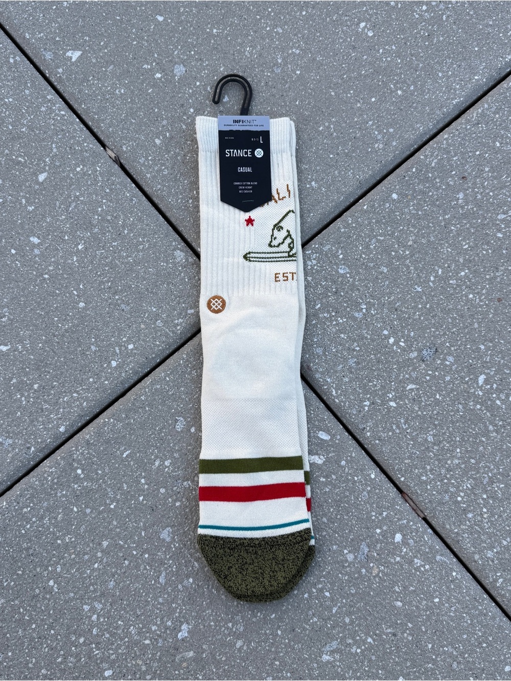 California Bear Stance Long Socks